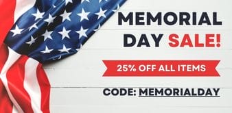 Green Store Memorial Day Sale Banner